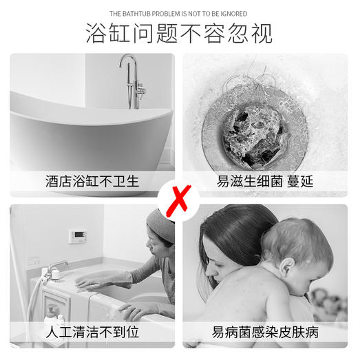 一次性泡澡浴袋子旅行酒店浴缸套沐浴木桶洗澡加厚塑料膜 商品图2