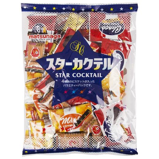 日本进口零食松永多种口味什锦饼干34枚270g独立包装休闲零食早餐 商品图0