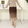 宗洋zongyang女装2022春夏百搭半身裙网纱高腰长裙BCL4BT7846-74 商品缩略图0