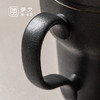 陶瓷过滤茶杯带盖泡茶杯马杯创意陶瓷办公茶水分离喝茶杯子 粗陶行政杯（黑）I2g 商品缩略图8