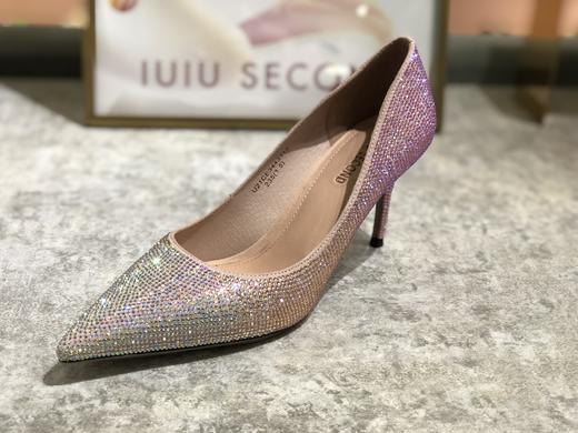 IUIU SECOND 时尚渐变色水钻高跟鞋婚鞋宴会单鞋 商品图1