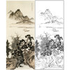 陈少梅竖幅山水白描底稿-《江阔帆影》-多种白描尺寸可选-CR36 商品缩略图0