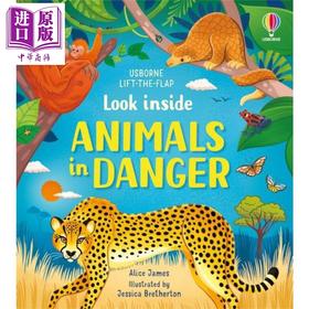 【中商原版】Look inside Animals in Danger 尤斯伯恩看里面低幼系列濒危动物