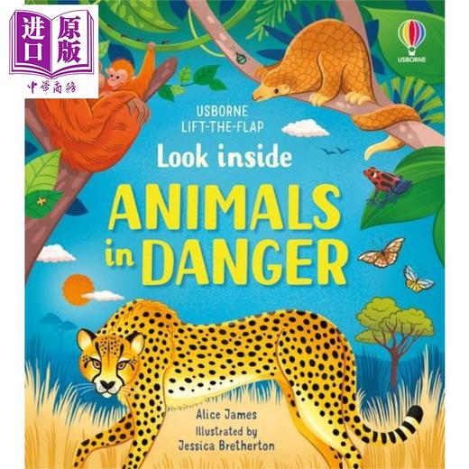 【中商原版】Look inside Animals in Danger 尤斯伯恩看里面低幼系列濒危动物 商品图0