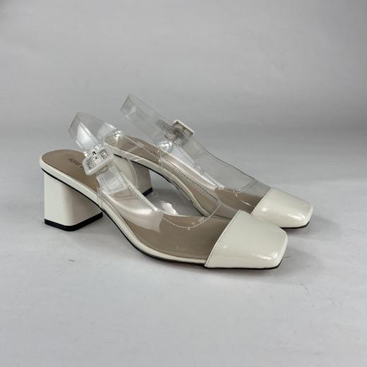 IUIU SECOND夏季时尚简约方头粗跟凉鞋 商品图2