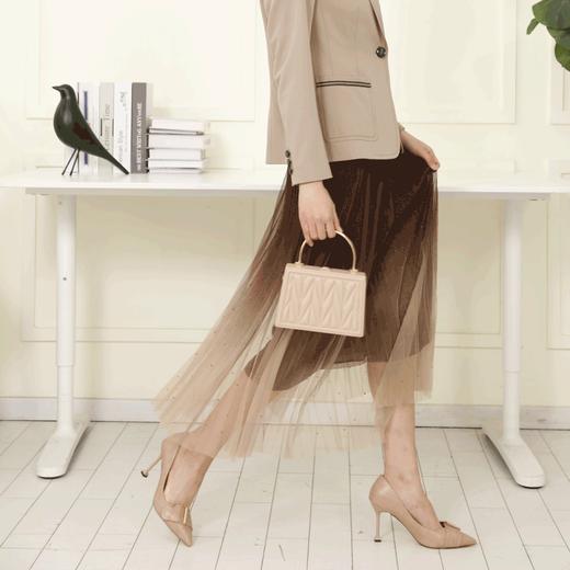 宗洋zongyang女装2022春夏百搭半身裙网纱高腰长裙BCL4BT7846-74 商品图1