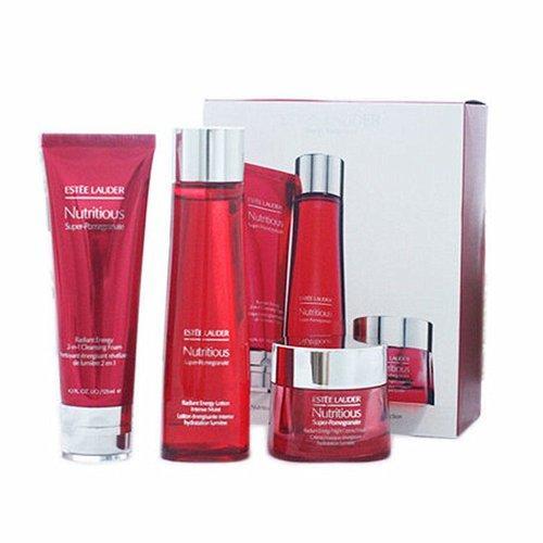 【热卖】Estee Lauder/雅诗兰黛  面部护理套装  红石榴护肤化妆品套装  正装三件套 洁面125ml+精华200ml水+晚霜50ml 商品图1