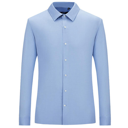 MD名盾男士长袖免烫衬衫春新款商务修身高端西装衬衣抗皱 商品图4