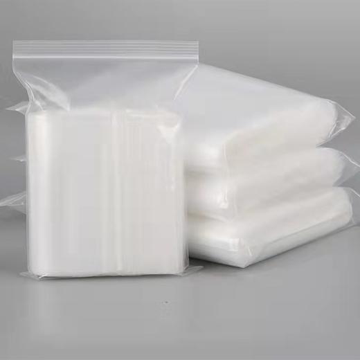 加厚自封袋塑封口袋密封袋透明袋收纳包装袋白边PE袋100个/包 商品图10