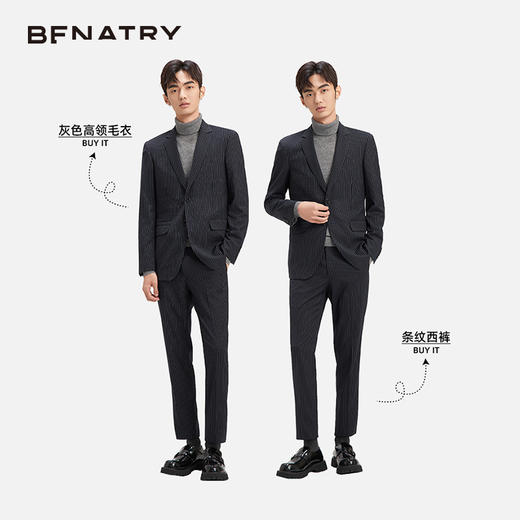 贝纳川西装外套男新款港风痞帅小西服韩版潮休闲百搭上衣ECY325002776 商品图2