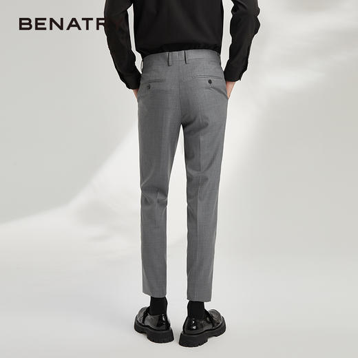 贝纳川西裤男商务正装修身西服裤子ECY326001138 商品图3