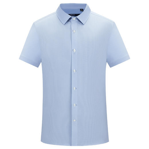 【DP免烫】MD名盾商务男士衬衫春季高端休闲正装短袖纯色衬衣 商品图4