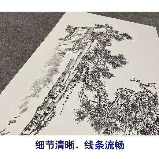 陈少梅竖幅工笔山水人物白描底稿-《高士图》-多种白描尺寸可选-CR17 商品图4
