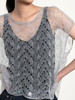 2022新款幼马海毛混纺7针单股镂空圆领背心 商品缩略图2
