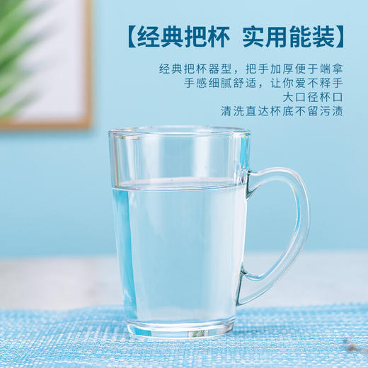 清凉水具 玻璃杯带把家用冷水壶大容量凉水壶杯子花茶果汁壶热饮茶具泡茶壶礼盒装 A-S065/L3礼盒装一壶两杯 商品图3