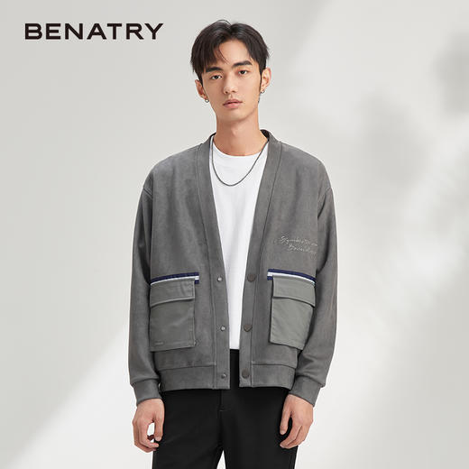 贝纳川薄款外套男日系潮流工装夹克百搭休闲上衣ECY300011138 商品图4
