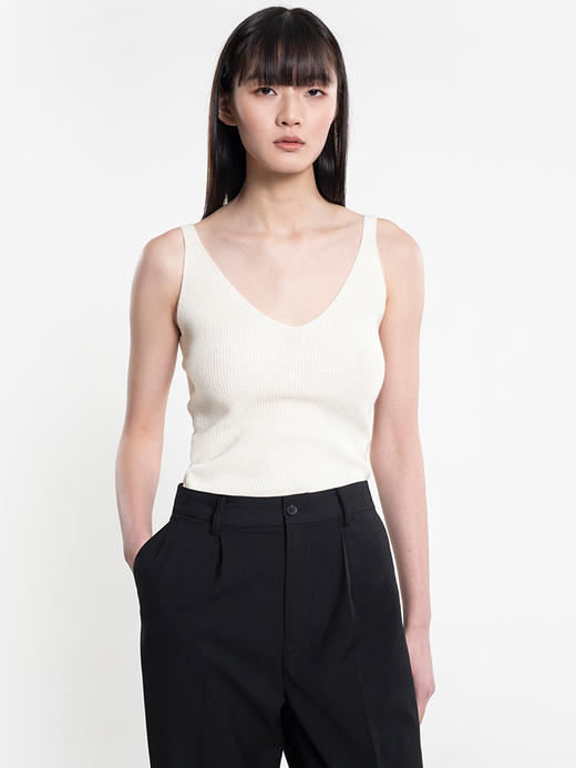 女士2022年新款女装褶裥八分西裤 商品图2