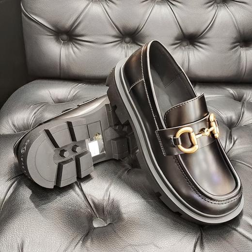 LFGJ 6144中性复古马鞍口齿轮底乐福鞋 商品图4