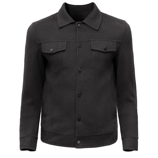 M＆D/名盾秋冬绵羊毛呢子夹克男短款宽松休闲潮流男士冬季外套 商品图4