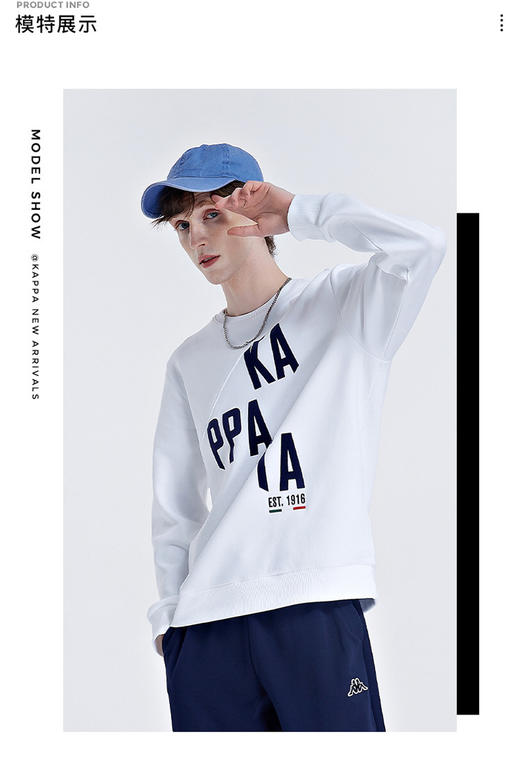 春季经典男款时尚百搭针织套头衫男式卫衣 商品图0