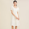 谜底2022夏季新款复古优雅修身收腰方领泡泡短袖连衣裙222ML0582 商品缩略图1