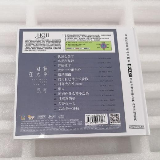 乐升唱片 孙露 对你太在乎 HQ2CD CD高品质发烧女人声试音专辑 商品图1