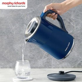 摩飞烧水壶热水壶电热水壶家用恒温水壶 1.5L全不锈钢304双层防烫实时显温开水壶MR6070