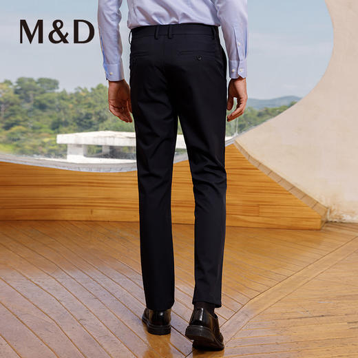 M＆D/名盾商务男士秋冬新款直筒修身纯色中青年休闲裤职业长裤男 商品图3