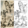 白描底稿-陈少梅竖幅工笔山水人物-《岁朝图》-多种白描尺寸可选-SV16 商品缩略图0