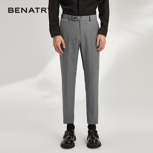 贝纳川西裤男商务正装修身西服裤子ECY326001138 商品图4
