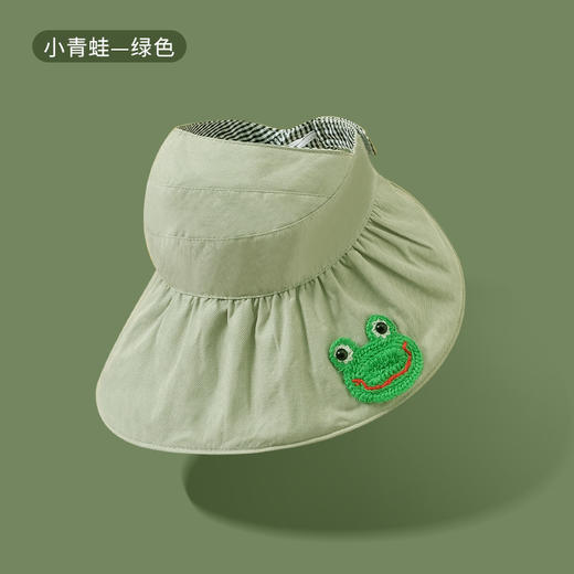 【亲子款 双面可戴 享受夏日清凉】春夏季卡通刺绣儿童空顶太阳帽户外出行防晒遮阳帽男女宝宝亲子帽 商品图8