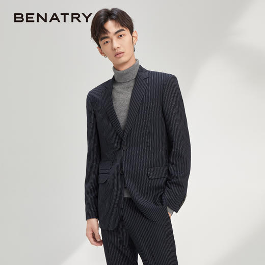 贝纳川西装外套男新款港风痞帅小西服韩版潮休闲百搭上衣ECY325002776 商品图0