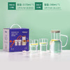 灵鸾系列凉水壶可叠水杯春季新品高硼硅玻璃可微波电陶炉加热耐热大容量家用冷水壶 灵鸾壶1100ml+可叠杯400ml*2 商品缩略图0