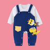 【柔软抗皱 舒适透气 可爱萌趣】春秋新款初生婴儿连体衣卡通纯棉哈衣幼儿宝宝护肚爬服 商品缩略图6