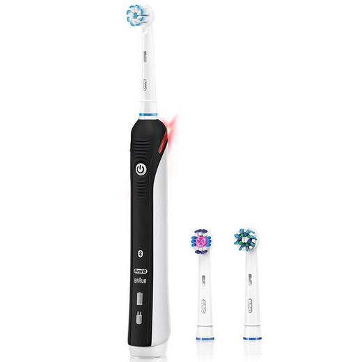 博朗OralB欧乐b电动牙刷成人情侣礼物3D声波旋转式充电式牙刷P6500黑色 商品图4