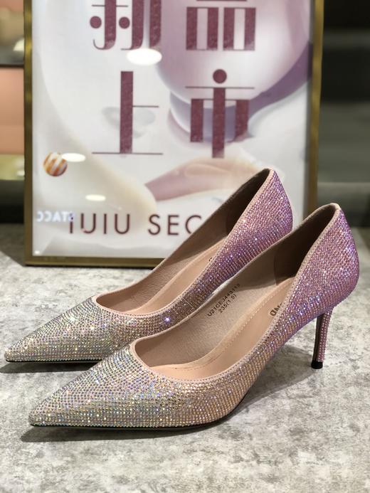 IUIU SECOND 时尚渐变色水钻高跟鞋婚鞋宴会单鞋 商品图4