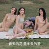 HSIA遐内衣女薄三角杯bralette花儿朵朵蕾丝防凸点小胸无钢圈文胸 商品缩略图4