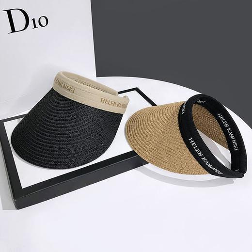 【ins爆火巨潮，可调节遮阳帽！】草编空顶草帽，春夏沙滩亲子儿童度假物理防晒，遮阳无顶发箍太阳帽 商品图3