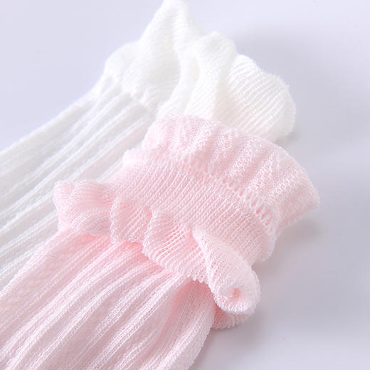 英氏2022春季新款男女童花边膝上长筒袜子长袜YIWHJ22059A YIWHJ22060A 商品图2