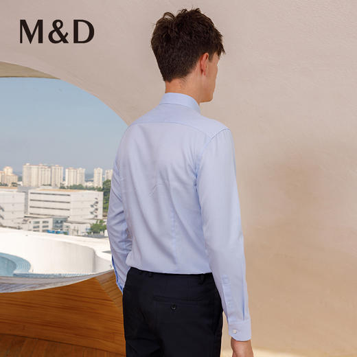 【DP免烫】名盾商务长袖衬衫新款工装职业抗皱免烫休闲易打理衬衣 商品图2