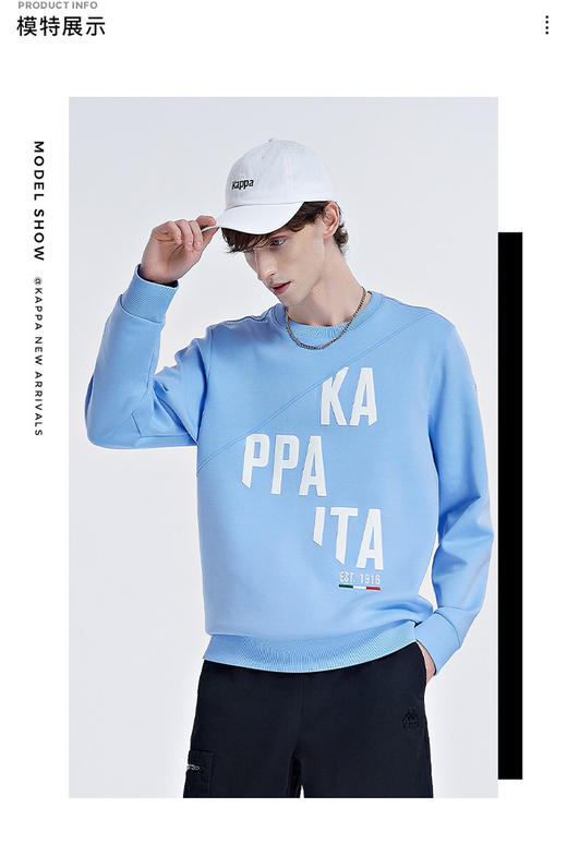 春季经典男款时尚百搭针织套头衫男式卫衣 商品图2