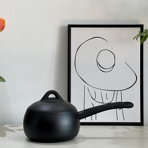 阿米尔 黑色小球锅&汤锅  设计师全款料理神器，煎炒焖煮炖样样精通，极速烹饪让做饭更简单！ 商品图1