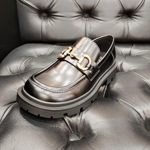 LFGJ 6144中性复古马鞍口齿轮底乐福鞋 商品图0