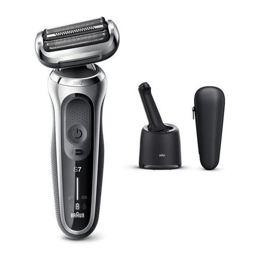 博朗电动剃须刀5系7系9系全身水洗刮胡刀智能清洁桶 不需变压器70-S7001CC 商品图0