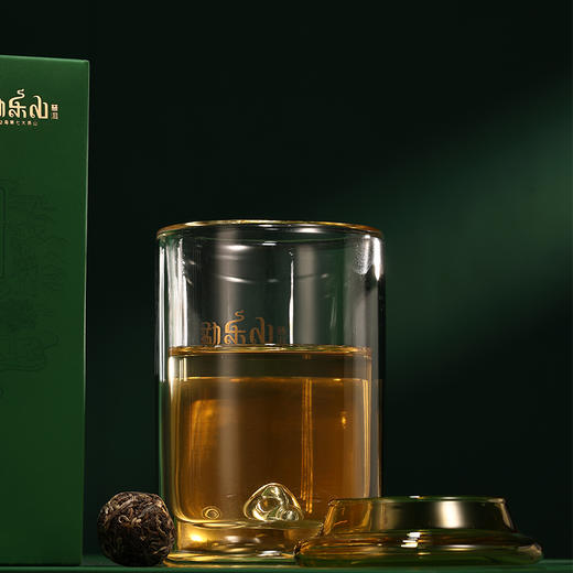 2022第七大茶山 (景迈龙珠）生茶礼盒装（带杯）112g 商品图4