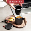 陶瓷过滤泡茶杯茶水分离马克杯办公室带盖大容量日式个人杯子 伊-浮生泡茶杯-黛黑 商品缩略图2