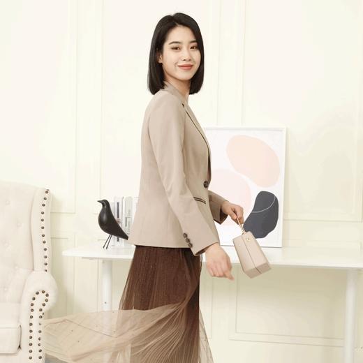 宗洋zongyang女装2022春季新品上衣常规休闲长袖外套小西装BCL4XS7841-75 商品图3