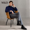 M＆D/名盾商务男装春季新款长袖衬衫中青年纯色休闲修身衬衣 商品缩略图0