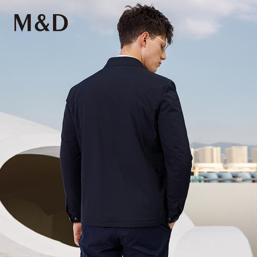 M＆D/名盾商务男士冬季新款中青年翻领领导夹克加厚棉服爸爸外套 商品图3