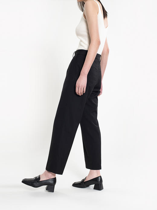 女士2022年新款女装褶裥八分西裤 商品图3